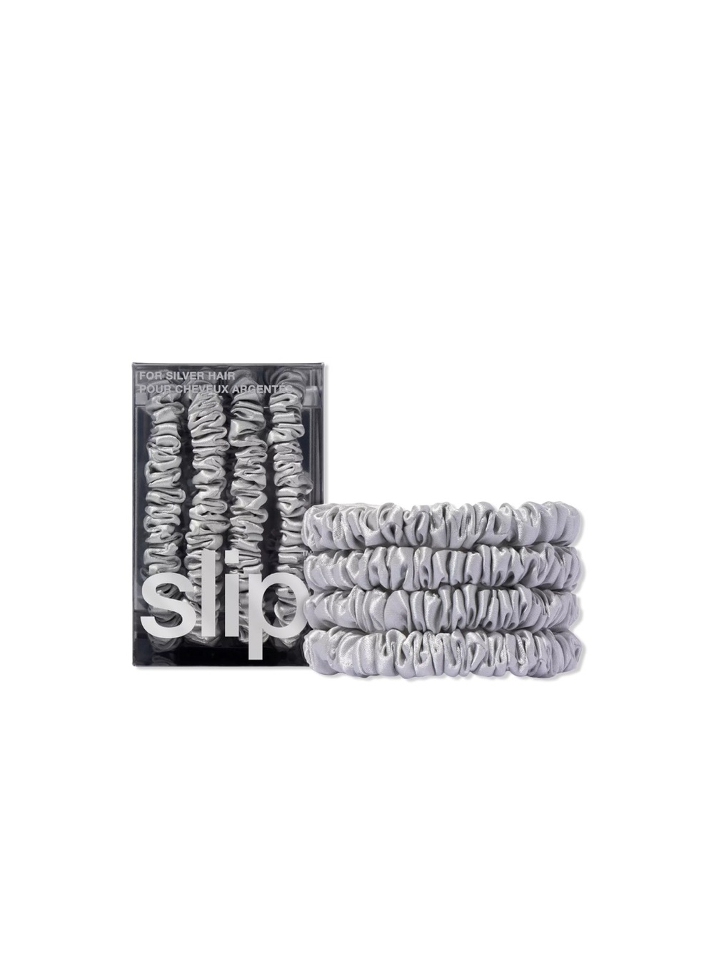 NEW Slip Pure Silk Skinny Scrunchies 4pc Set